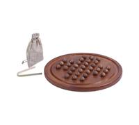 AMSLSIU Juego de Solitario de para Madera clásico Indio. Diversión única. Fomenta el Pensamiento estratégico y Mejora la Capacidad resolución Problemas. Juego Europeo. Ajedrez Individual