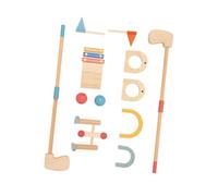 AMSLSIU Juego Educativo de Golf para niños, Divertido minigolf, para Toda la Familia, práctica con Palos de Golf, Juego de para Madera para