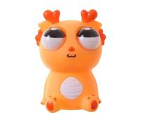 AMSLSIU Juguete de Bolsillo para aliviar el estrés, Insecto exprimible con Ojos Grandes, también es una Bonita decoración de Que se Puede Repetir , Naranja