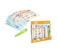 AMSLSIU Juguete educativo interactivo para niños, bolígrafo de aprendizaje inteligente con atractivas tarjetas de aprendizaje para fomentar el vínculo entre padres e hijos a través la educación.