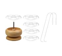 AMSLSIU Kit de ensartado de cuentas Para madera con cuenco para cuentas, ideal para proyectos joyería, ofrece soluciones sencillas para ensartar y hacer manualidades. Soporte