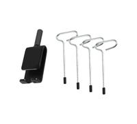 AMSLSIU Kit de Herramientas de Anclaje para Hielo Resistencia Incluye Taladro para Anclaje Hielo Adaptador Tornillos en para Espiral Suministros para Pesca Accesorios