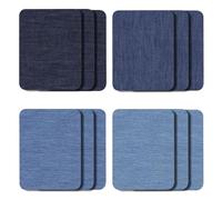 AMSLSIU Kit de reparación de pantalones vaqueros 25 piezas con algodón y tela suave y duradera, A-12Pec