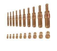 AMSLSIU Kit de surtidor principal de carburador chorro lento, fácil usar, duradero, reemplazo latón 110, 115, 120, 130, rendimiento eficiente, kit principal carburador latón n.° 115, n.°