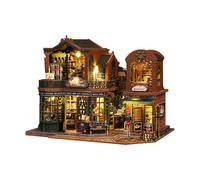 AMSLSIU Kits de miniaturas, Accesorios para casa, Adornos de Escritorio, Rompecabezas construcción 3D únicos, Juego casa para Madera Artesanal, Regalo, muñecas, Muebles muñecas,