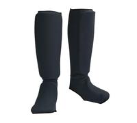 AMSLSIU Las espinilleras de Kickboxing Son Ideales para quienes Buscan un Entrenamiento confiable de MMA, Karate, Taekwondo, Muay Thai, Kickboxing y Sparring. , Negro , SG