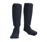 AMSLSIU Las espinilleras de Kickboxing Son Ideales para quienes Buscan un Entrenamiento confiable de MMA, Karate, Taekwondo, Muay Thai, Kickboxing y Sparring. , Negro , S