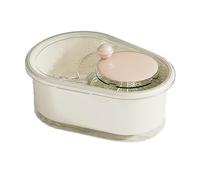 AMSLSIU Lavadora de frutas giratoria Cesta de drenaje gran capacidad Limpieza sin esfuerzo Progreso visible ABS verduras Cocina, color crema