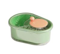 AMSLSIU Lavadora de frutas giratoria Cesta de drenaje gran capacidad Limpieza sin esfuerzo Progreso visible ABS verduras Cocina, verde