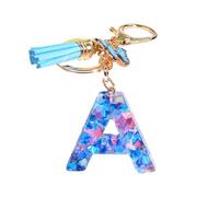 AMSLSIU Llaveros clásicos y atemporales, artesanía Exquisita y Estilo Simple para Llaves de Coche y Regalos, Llavero con Alfabeto, A