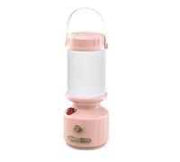 AMSLSIU Luz de Camping portátil con tres colores ajustables, lámpara de escritorio Led temperatura y luz nocturna, lámpara para dormitorio, rosa