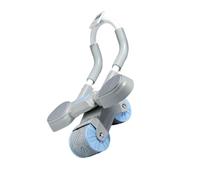 AMSLSIU Máquina automática de rueda Abdominal, entrenador de soporte plano femenino equilibrado para el hogar, rodillo para gimnasio y Fitness, gris con temporizador