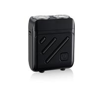 AMSLSIU Máquina de afeitar eléctrica recargable portátil para hombres que viajan a la oficina, afeitadora de bolsillo, lavable, portátil, mini cuchilla de, NEGRO