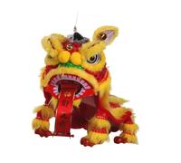 AMSLSIU Marioneta china de león con cuerda, juguete festivo creativo, artesanía, marioneta de cuerda, símbolo buena fortuna para la celebración Año Nuevo, decoración hecha a mano, arte para
