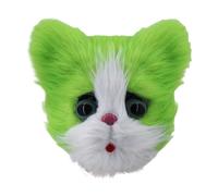 AMSLSIU Máscaras divertidas de gato para adultos, eventos de Halloween y Cosplay, Para máscara divertida Animal, piel sintética ABS para máscaras Therian, Para máscara facial ligera, do