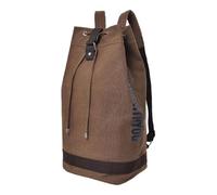 AMSLSIU Mochila de Lona para Hombre, Mochila de Viaje, diseño ergonómico para Mayor Comodidad, Senderismo, Gimnasio, Equipaje, Fin de Semana, Viajes de Aventura, para, Café