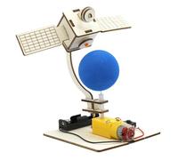 AMSLSIU Modelo Hecho a Mano de Ciencia satelital eléctrica Fácil de ensamblar No se Necesitan Accesorios Montaje Simple Simple y práctico. Comunicación Entre Padres e Hijos o Desarrollo Intelectual