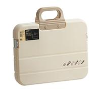 AMSLSIU Organizador de archivos A4, estuche impermeable con asa resistente que protege fotos importantes, revistas y certificados. Caja para documentos A4 con broches para cartas, álbumes de recortes.