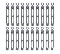 AMSLSIU Organizador de Cables de Datos de Silicona, Sencillo, para el hogar y el Entretenimiento, Bridas de Goma, funcionalidad versátil, Bridas de Silicona, Gris, l