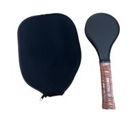 AMSLSIU Paleta de Pickleball versátil para Entrenamiento de Punto Dulce, Adecuada para Hombres, Mujeres y niños Que Buscan desarrollar Habilidades con un, Marrón con Funda de Paleta, 35 x 12.7 x