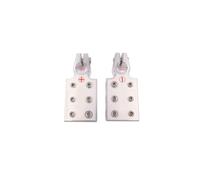 AMSLSIU Paquete de 2 abrazaderas de terminal batería coche, conector Clip Audio Universal aleación aluminio, accesorios repuesto para automóvil