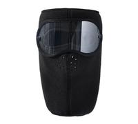 AMSLSIU Para Máscara facial cálida y protectora para esquí y motociclismo, Para máscara facial para motocicleta, máscaras faciales completas de felpa, cálida, negro, Protector de cuello extendido