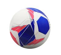 AMSLSIU Pelotas de fútbol duraderas para Entrenamiento y Partidos Anchos, Pelota de portería fútbol PVC, portátil, diversión competitiva, Trabajo en Equipo, Azul, Numero 5