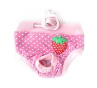 AMSLSIU Perro con pañal Ajustable para Perros, Pantalones térmicos absorbentes, Reutilizables y prácticos, económicos, de algodón, pañales para Cachorros, Rosa, Metro