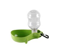 AMSLSIU Perro Que Sale a Beber Taza de Agua portátil y Seguro Garantiza la hidratación en Cualquier Lugar alimentador de Agua portátil para Perros Que Caminan ABS, Verde
