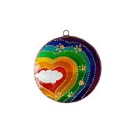 AMSLSIU Pet Memorial Sun Catchers Cute Lovely Portable Rainbow Hanging Garden Ornament con cordón para Puerta de Ventana, Tipo 3