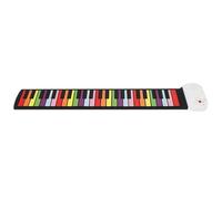 AMSLSIU Piano de 49 teclas, rollo de mano arcoíris Flexible, pianos profesionales para amantes los instrumentos digitales, accesorios para principiantes para niños