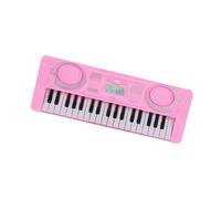 AMSLSIU Piano electrónico de 37 Teclas con Teclado Musical Que a los niños pequeños a desarrollar Habilidades través del Juego Musical Interactivo. , Rosa , 34.5 x 12.5 x 8 cm