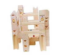 AMSLSIU Pista de canicas educativa y fácil de Construir, Juguete para animar a los niños a Vivir Aventuras únicas con canicas rodantes, Juguete de