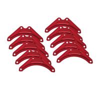 AMSLSIU Placa de Refuerzo para Escalera de Tijera, componentes Hierro Resistentes para el hogar Que brindan Estabilidad Mientras sostienen Muebles, Soporte Placa en L, Rojo