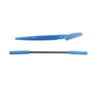 AMSLSIU Plantilla para cejas, accesorios de estilismo reutilizables, moldeadores, plantilla para depilación, afeitadoras, recortador de cejas plegable, herramienta maquillaje, Azul