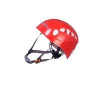 AMSLSIU Protector para Trabajo en árboles, Equipo de protección, Casco rígido diseñado con características Transpirables para un Alto Rendimiento y, Rojo, 26 x 20.5 cm