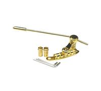AMSLSIU Puente vibrato para guitarra eléctrica. Puente de trémolo. Mejora el sonido con un fijo. Para guitarras LP SG, es una decoración para el instrumento. Barra de, Oro, 25x10x4.5cm