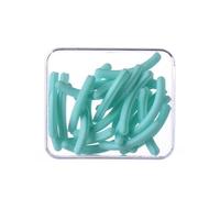 AMSLSIU Recambios para rizador de pestañas, recambio profesional, almohadillas de repuesto universales, regalos goma silicona, accesorio cosmético, verde, 30 piezas