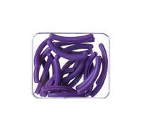 AMSLSIU Recambios para rizador de pestañas, recambio profesional, almohadillas de repuesto universales, regalos goma silicona, accesorio cosmético, púrpura, 24 piezas