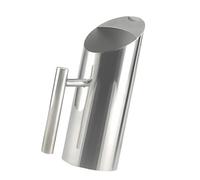 AMSLSIU Recipiente para agua helada de acero inoxidable de cara lisa de gran capacidad con asa cómoda, botella para bebidas frías, jarra de agua, protector