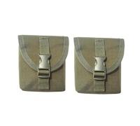 AMSLSIU Riñonera de 2 Piezas para mochilero, Mini riñonera, Bolsa de Entrenamiento para Ciclismo, Organizador Bolsillo para Exteriores, Accesorios Supervivencia, Verde