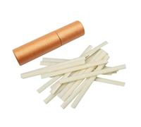 AMSLSIU Rotuladores de tela de tiza para costura prácticos, tiza de sastre que desaparece, herramienta clave para marcar fácilmente sobre telas, rotulador, Negro, 20 piezas de recambio