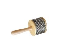 AMSLSIU Sonajero Cabasa de Para madera. Juguete educativo para aprender música en la escuela. Mango ergonómico. Suave y no daña las manos. La Para madera es una forma de, Diámetro 8.5 cm
