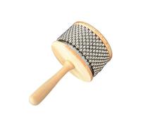 AMSLSIU Sonajero Cabasa de Para madera. Juguete educativo para aprender música en la escuela. Mango ergonómico. Suave y no daña las manos. La Para madera es una forma de, Diámetro 11.5 cm