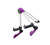 AMSLSIU Soporte de guitarra de piso ajustable Soporte plegable universal Bastidor instrumentos cuerda bajo A-Frame Estable para mandolina, Púrpura