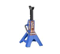 AMSLSIU Soporte de mantenimiento de gato Metal para coche todoterreno a escala RC, modelo vehículo, altura ajustable, herramienta reparación elevación, decoración, Azul, 6T