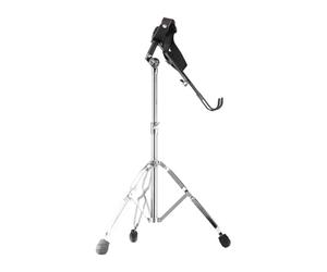 AMSLSIU Soporte para tambor africano con altura ajustable. Soporte versátil de metal antideslizante. Suministro portátil para instrumentos. Pata de 25 mm diámetro y 420 mm longitud. Fabricada en