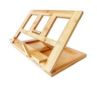 AMSLSIU Soportes para libros de instrumentos, escritorio, plegables, para guardar partituras y recetas, ligeros y portátiles, medidas 33,5 x 23,5 x 2, cm, marrón, 33. 23. 2. cm