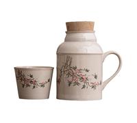 AMSLSIU Stash Tea bolsas de té de melocotón orgánico para entusiastas del té antideslizante y aislamiento térmico anillo sellado silicona cerraduras tapa taza, tres, 11.7 * 11.7 * 16CM