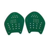 AMSLSIU Swim Like Pro Equipo General para Hombres y Mujeres La Aleta de la Mano y Manguera de Goma no se separan fácilmente Palma Manera efectiva , Verde , M (18*21 CM)